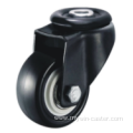 3 Inch Hollow Rivet Swivel PU Material Small Caster